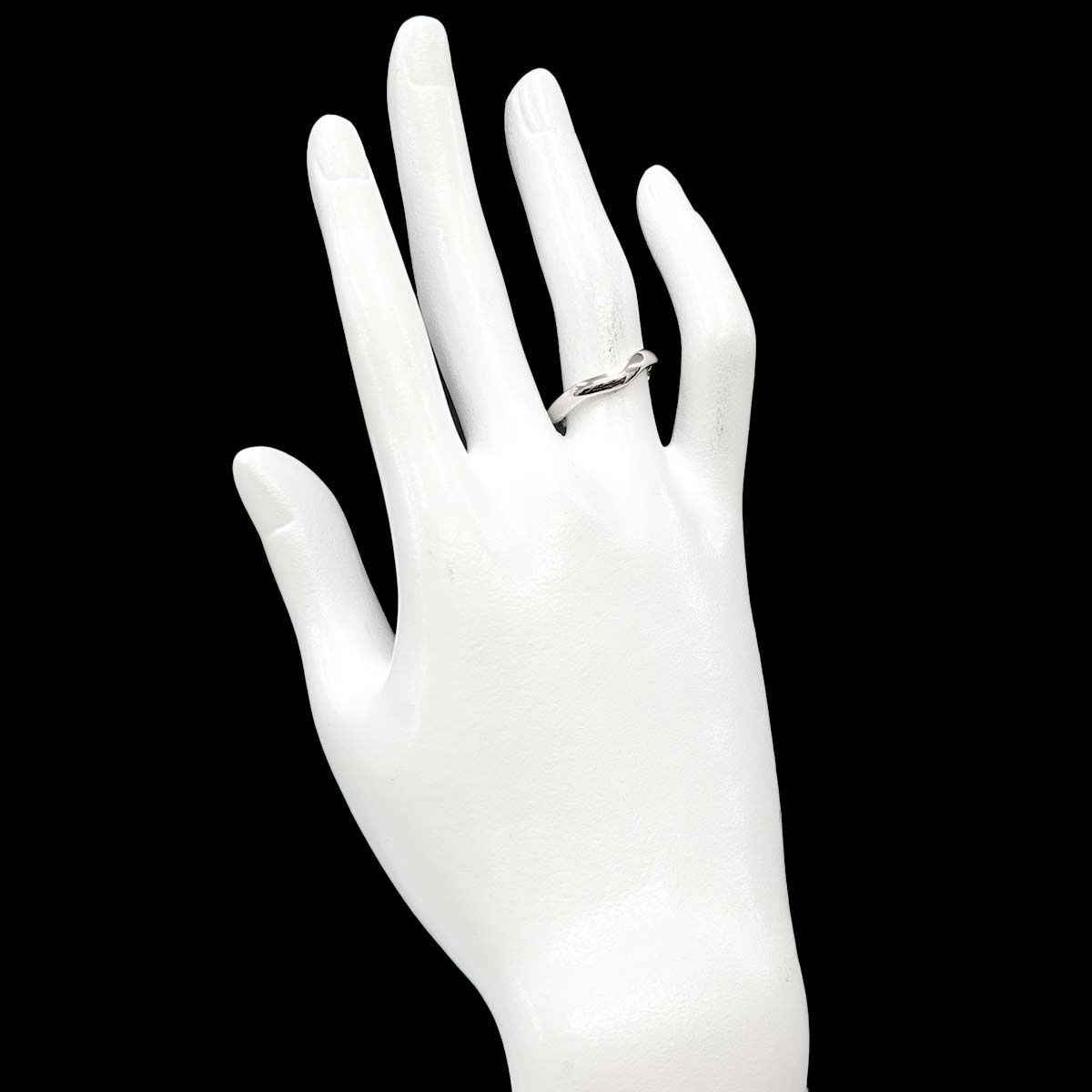 ティファニー TIFFANY&Co. ワイド カーブド バンド 14号 リング Pt