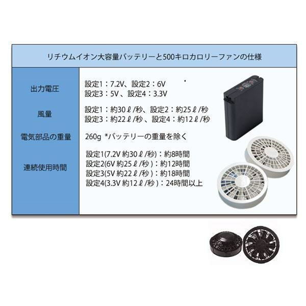 売れ筋介護用品も! 綿薄手 ワーク空調服 作業着 ファンカラー ...
