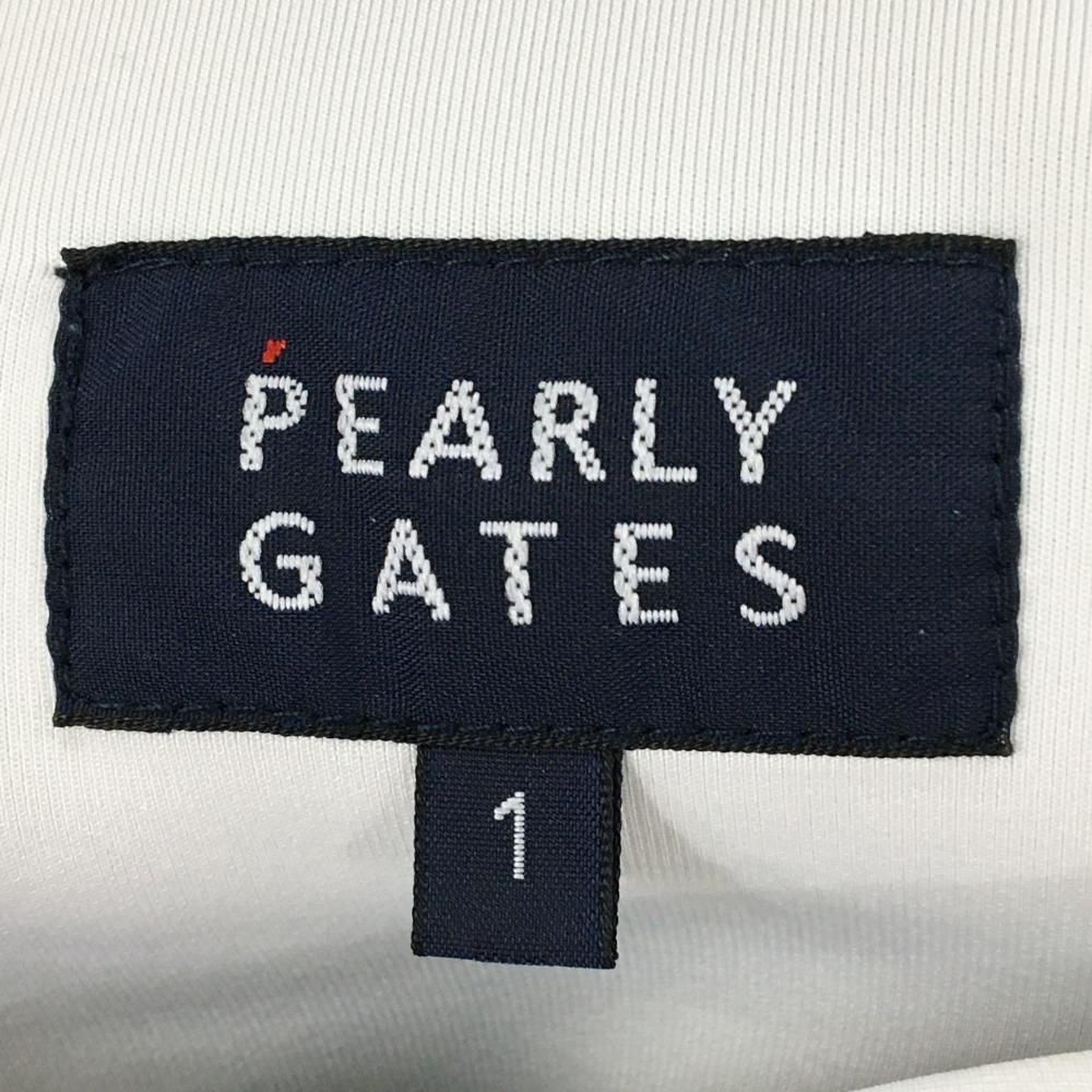 超美品】パーリーゲイツ パンツ グレー ダンボールニット ロゴ白