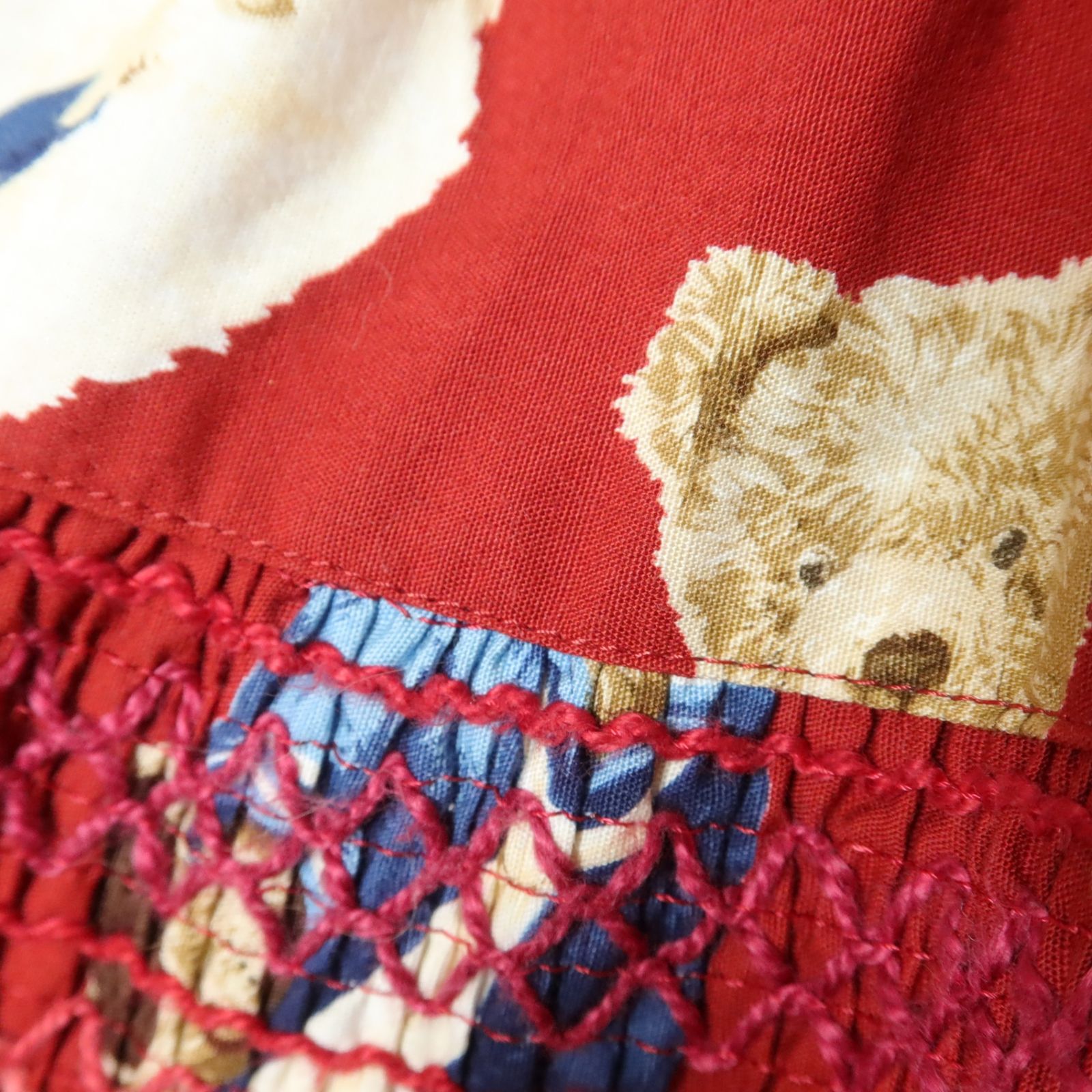 ワンダフルワールド カネコイサオ☆前開きギャザースカート 赤系