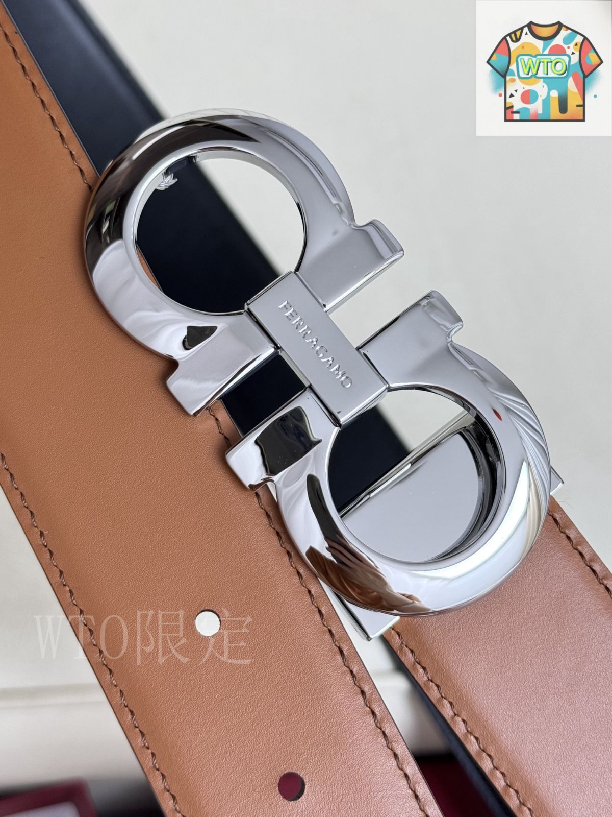 Ferragamo♡ウィメンズ ベルト 今日WTO】Ferragamo ダブル面使用 本革ベルト-JY55 - メルカリ