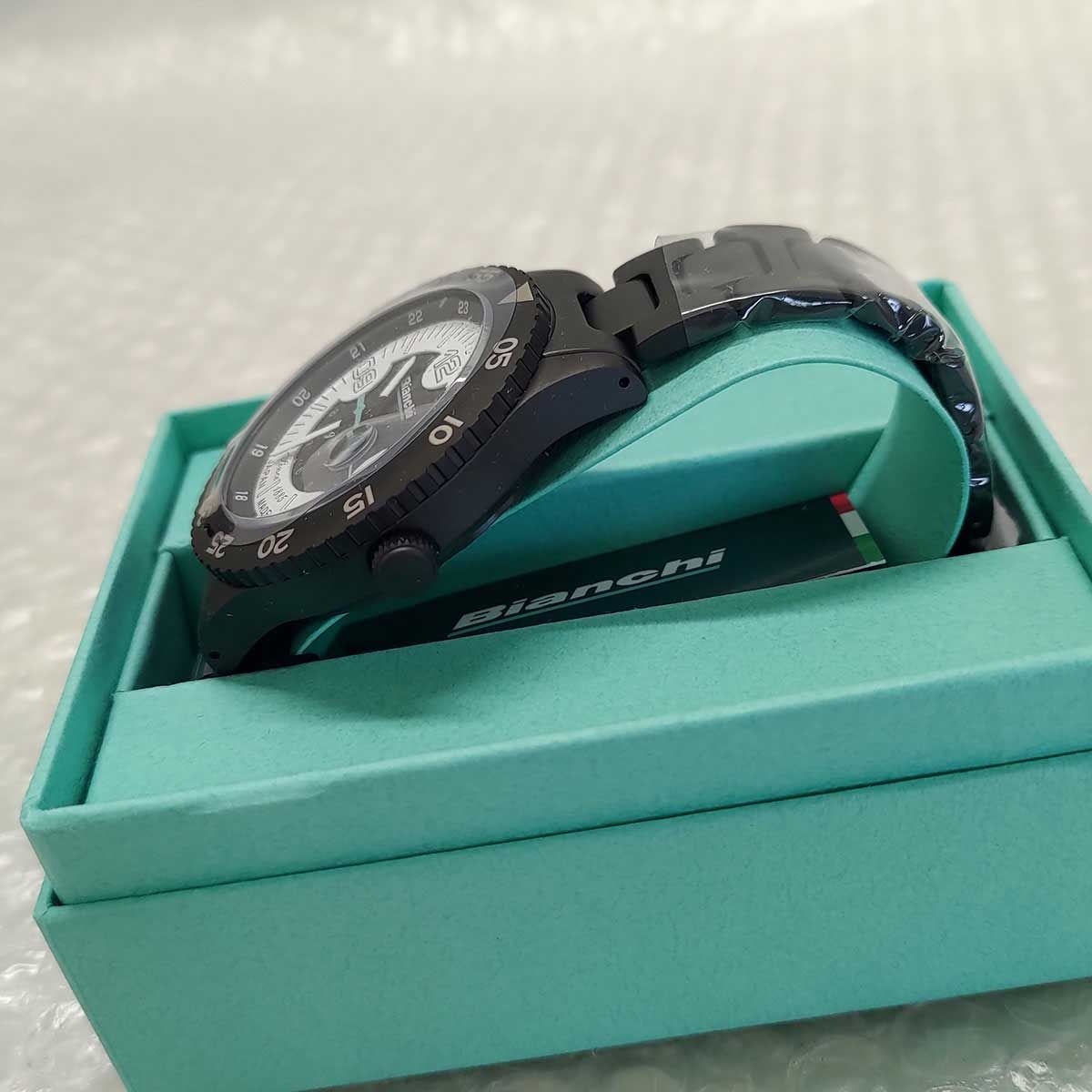 未使用】ビアンキ BIANCHI SCUBA TX ブラック ホワイト 時計 