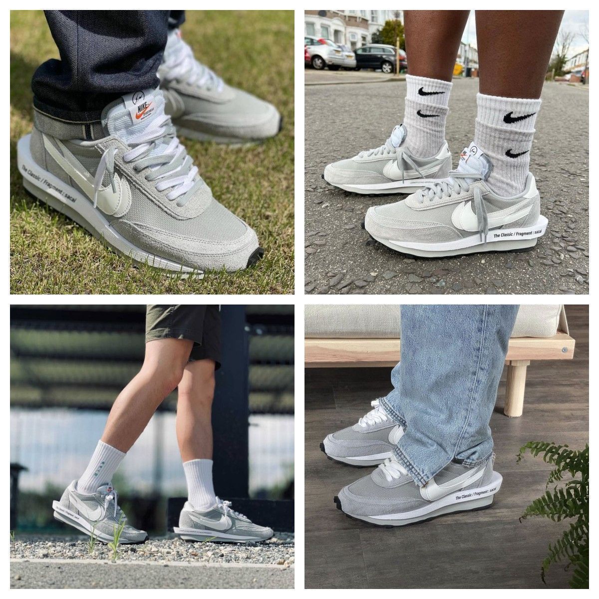【Nike】LD ワッフル x サカイ x フラグメント グレー NIKE公式】LDワッフル x sacai x Fragment 'Light Smoke Grey