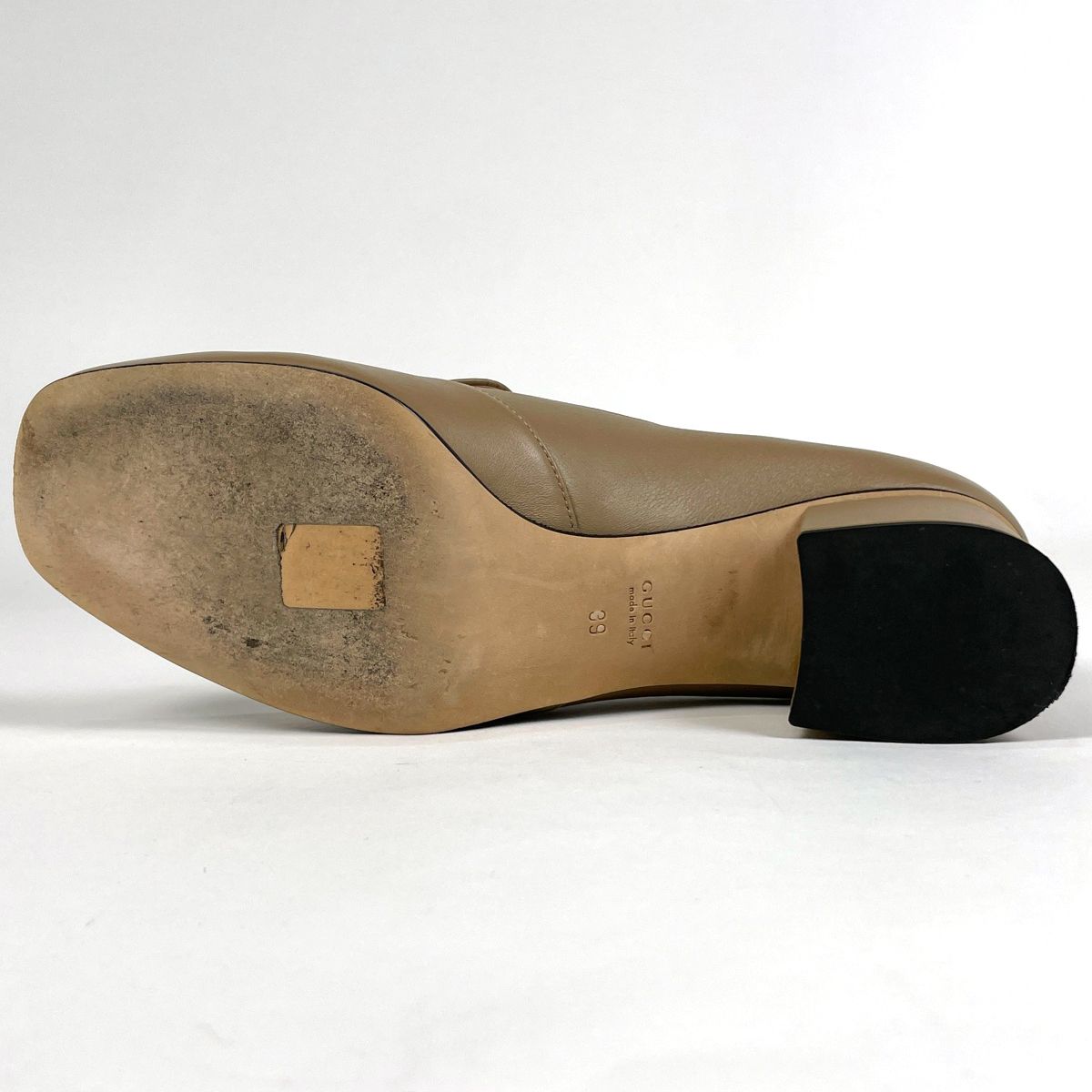 グッチ GUCCI ホースビット パンプス 靴 パンプス レザー ベージュ レディース