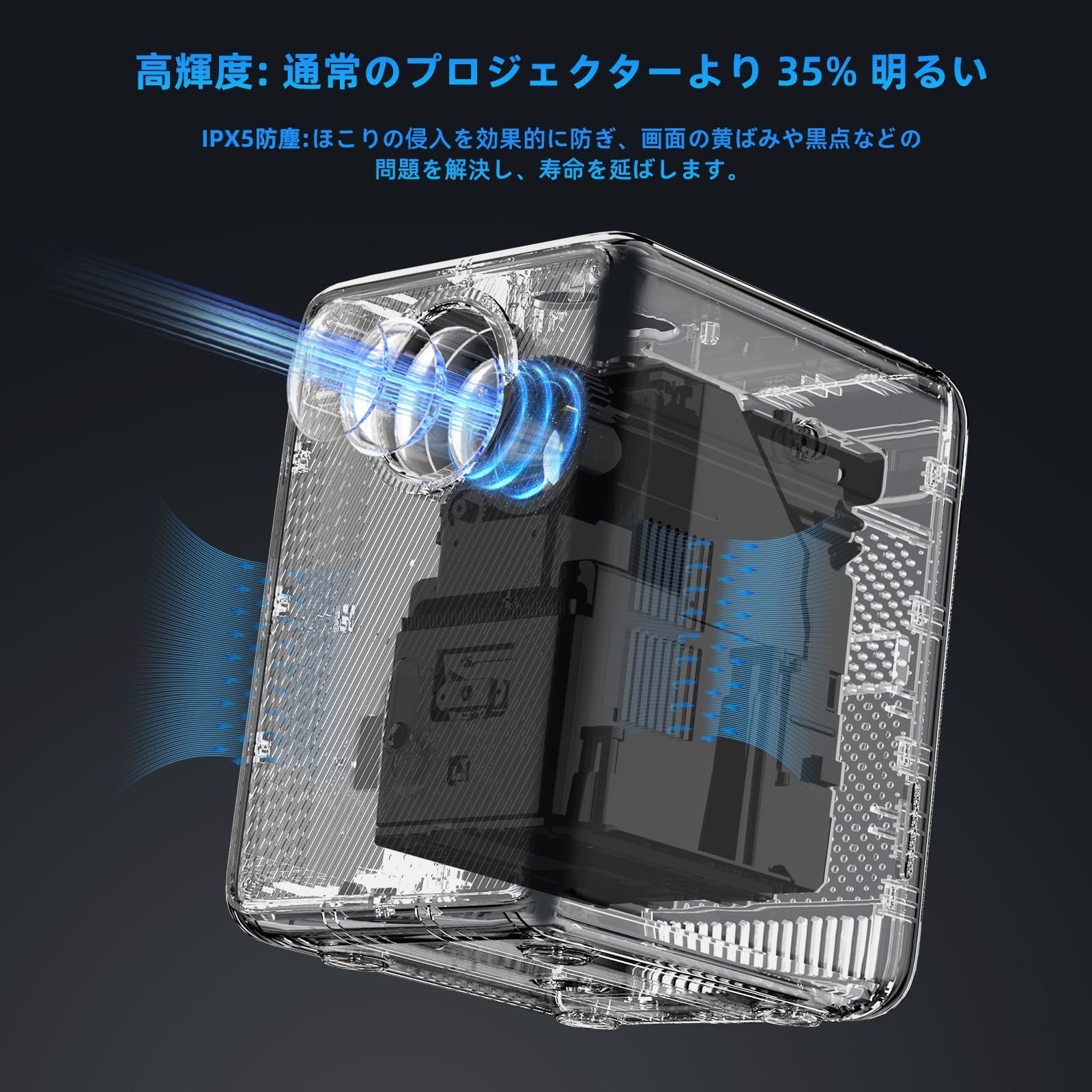 在庫処分】5G WiFi l 13000LM Bluetooth 家庭用 5.2 1080P ミニプロジェクター サポート 300インチの大画面  モバイル ホームプロジェクター G1 内蔵 HIFI FunFlix スピーカー スマートフォン/PC/タブレッ - メルカリ