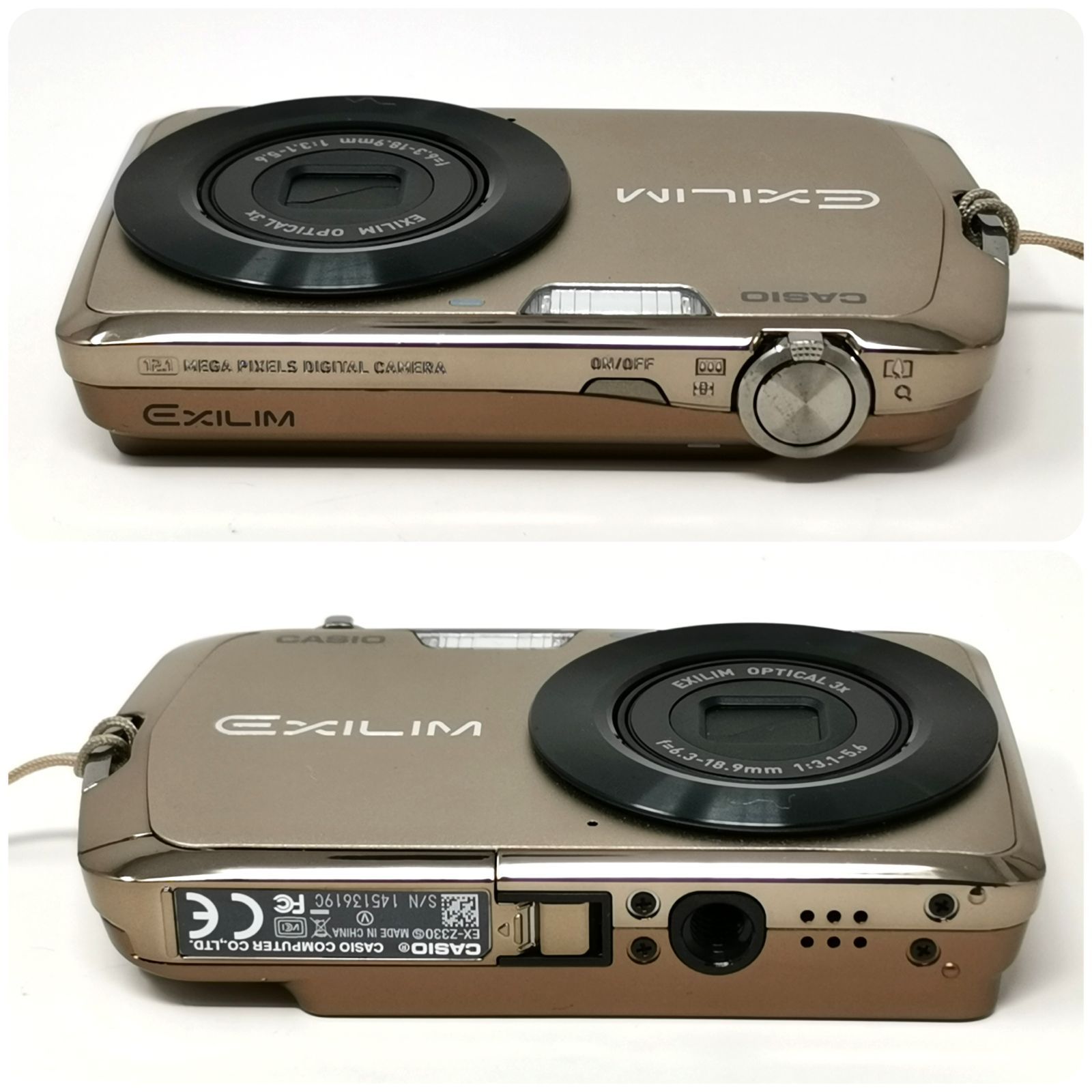 CASIO EX-Z330 コンパクトデジタルカメラ ゴールド CASIO EX-Z330