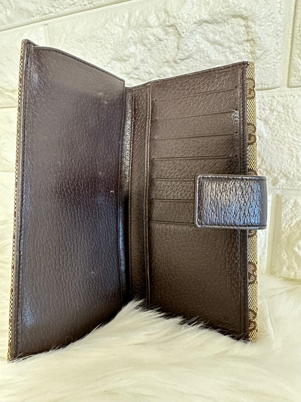 良品 グッチ エクリプス Wホック 長財布 ロングウォレット GG柄 キャンバス 楽天市場】送料無料【中古】極美品 GUCCI グッチ GGキャンバス W