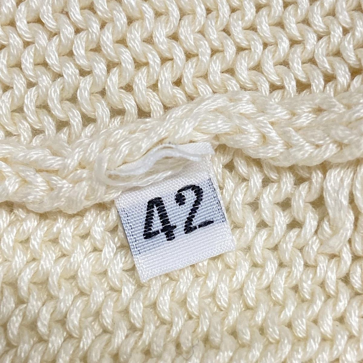 CIVIDINI(チヴィディーニ) カーディガン サイズ42 M レディース美品  - アイボリー 半袖 CIVIDINI(チヴィディーニ) カーディガン サイズ42 M レディース