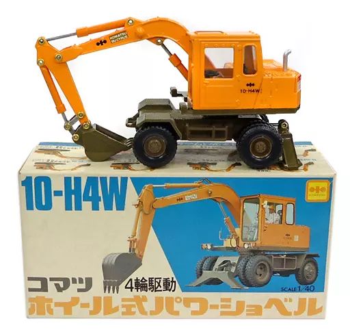 *Diapet コマツ ホイール式パワーショベル 4輪駆動 10-H4W ミニカー ダイヤペット（Diapet） K-46 10-H4W コマツ 4輪駆動