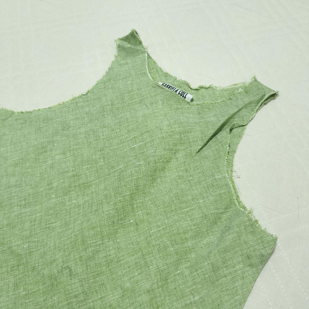 GABRIELA COLL GARMENTS ガリブエラコールガーメンツ リネン ノースリーブ ライトグリーン トゥモローランド
