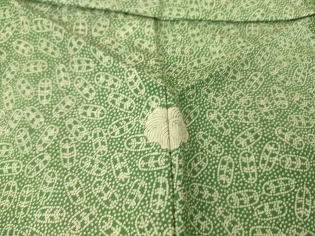 平和屋着物▽江戸小紋　江州文人　単衣　鷹の羽　正絹　逸品　DAAS0734az 平和屋着物▽江戸小紋 江州文人 単衣 鷹の羽 正絹 逸品 DAAS0734azの