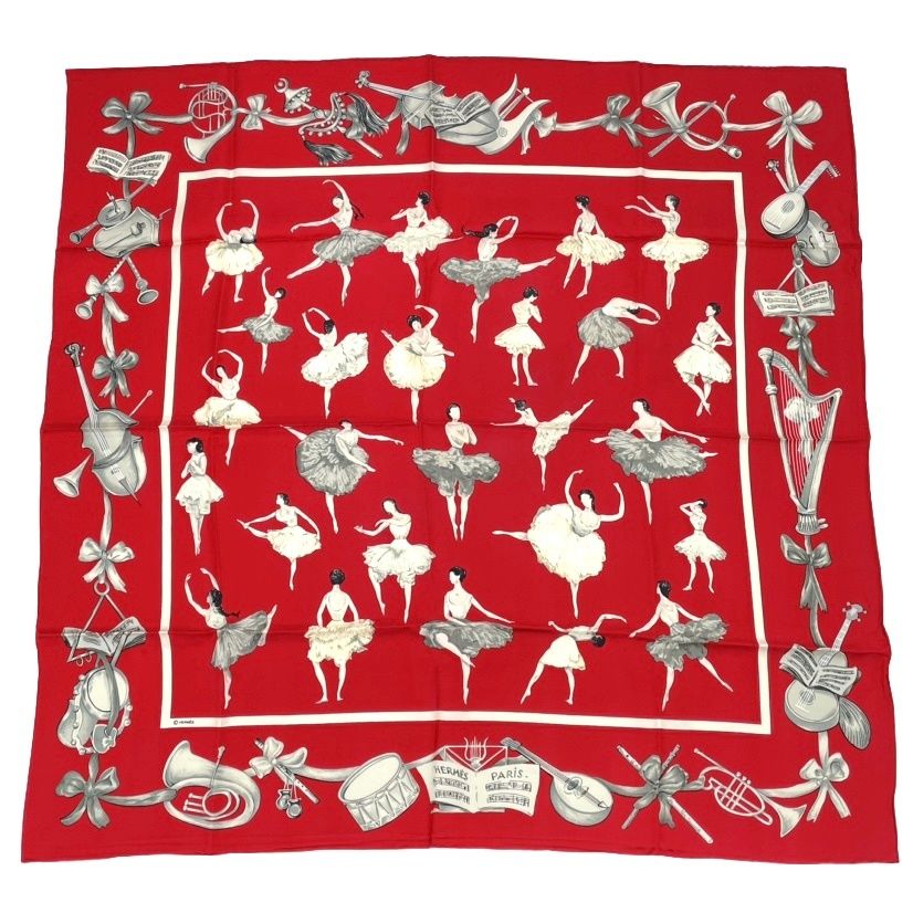 極美品 HERMES エルメス カレ90 シルク スカーフ La Danse ラ ダンス