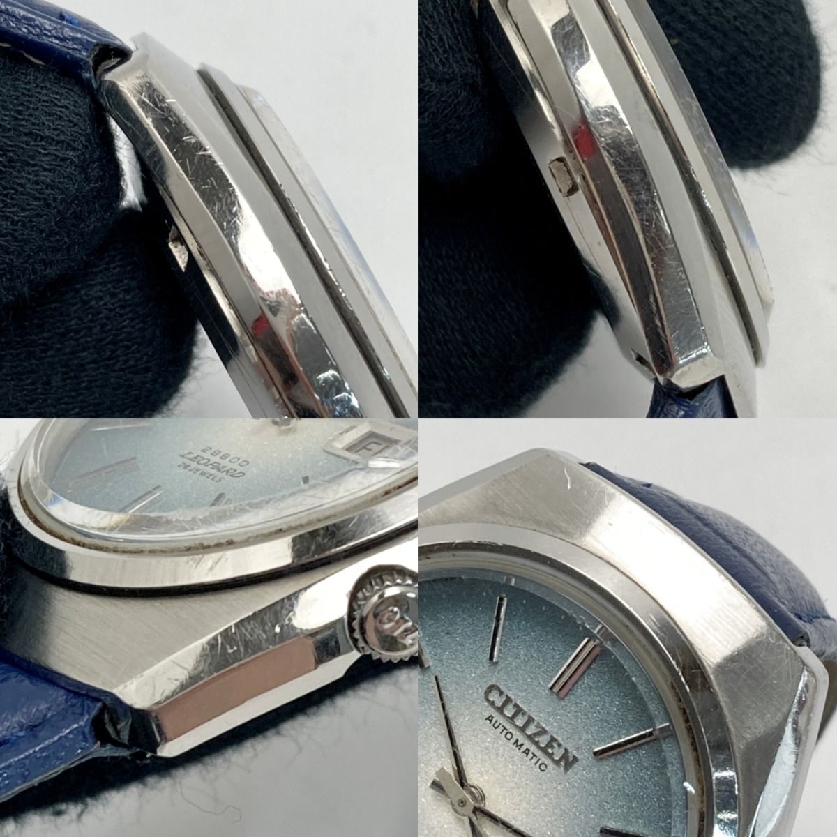 シチズン　レオパード　自動巻き　腕時計　デイデイト　シルバー CITIZEN シチズン レオパール デイデイト 26石 4-770935-K