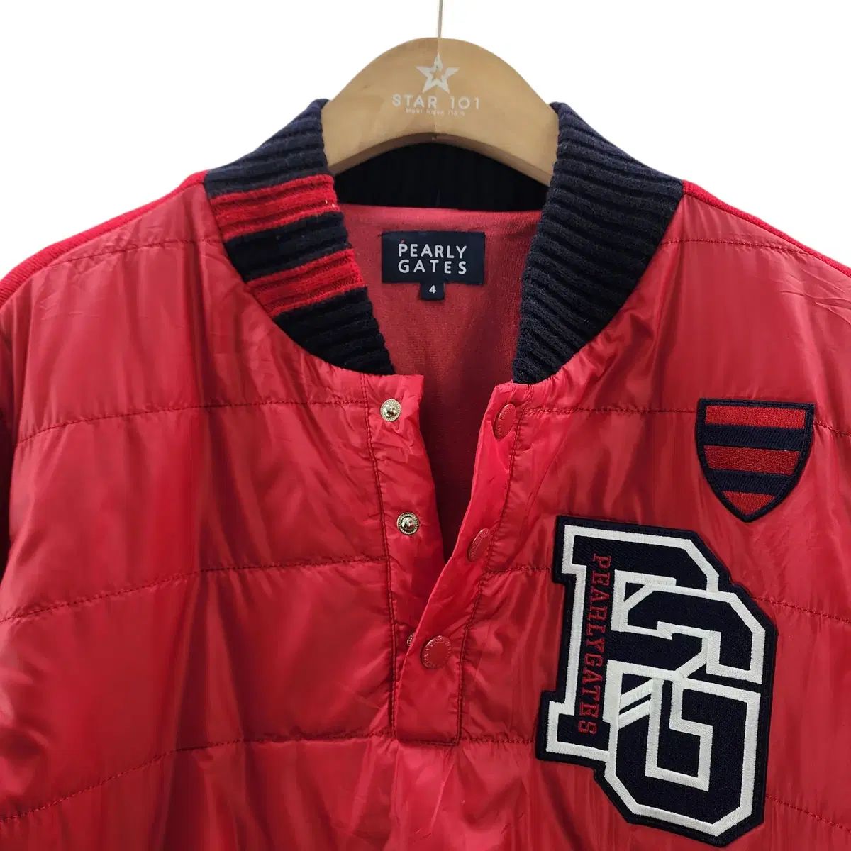 95 パーリーゲイツ ゴルフウェア 防風 ボタン ハーフジップ LLC-HASEGAWATOSO_COM