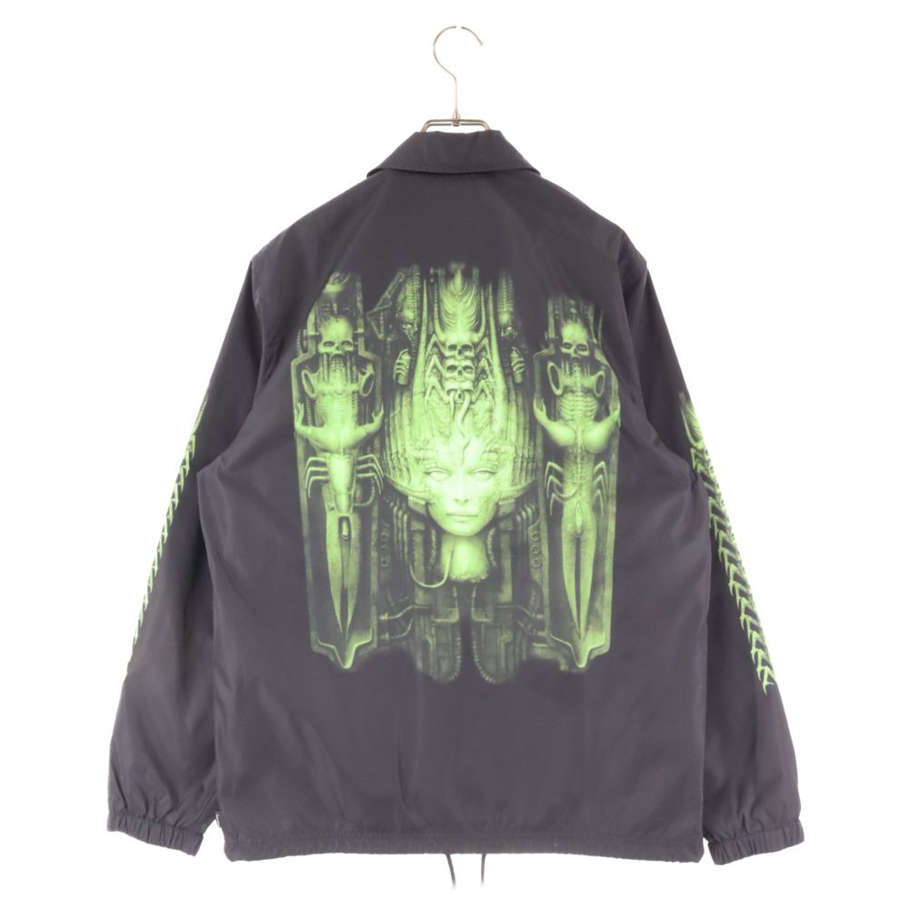 SUPREME (シュプリーム) 14AW H.R.Giger Coaches Jacket ギガー バックプリント グラフィック ナイロン  コーチジャケット ブラック - メルカリ