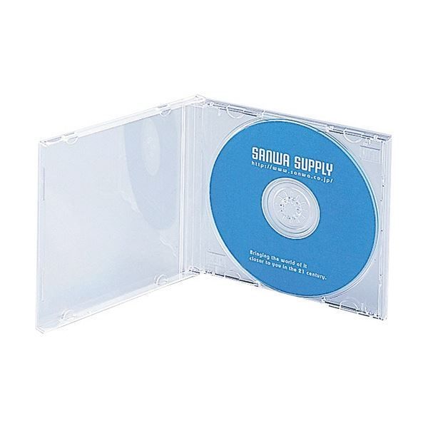 (まとめ) サンワサプライ Blu-ray・DVD・CDケース クリア FCD-PN10CLN 1パック(10枚) 