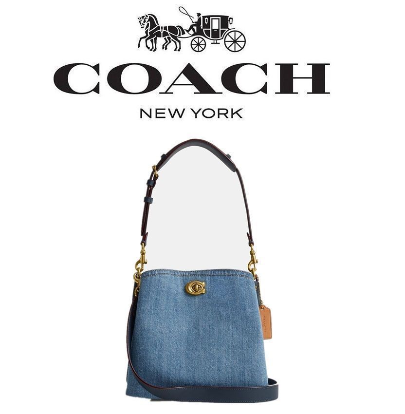 コーチバッグ【新作】 coach/コーチバッグ バケットバッグ CS241 デニム ハンドバッグ ショルダーバッグ クロスボディー ウィロウ レディース バッグ 斜めがけバッグ アウトレット品 紙袋付属 新品未使用 - メルカリ