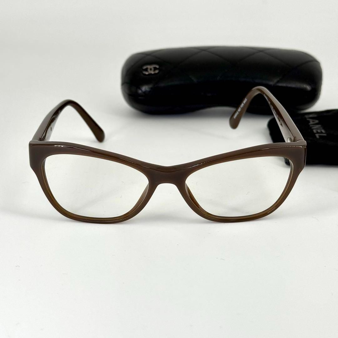 CHANEL メガネ サングラス 3307 ココマーク ブラウン シルバー 純正