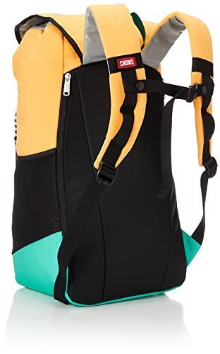 Yolk Yellow x Aqua Green [チャムス] Day Book Pack Sweat Nylon