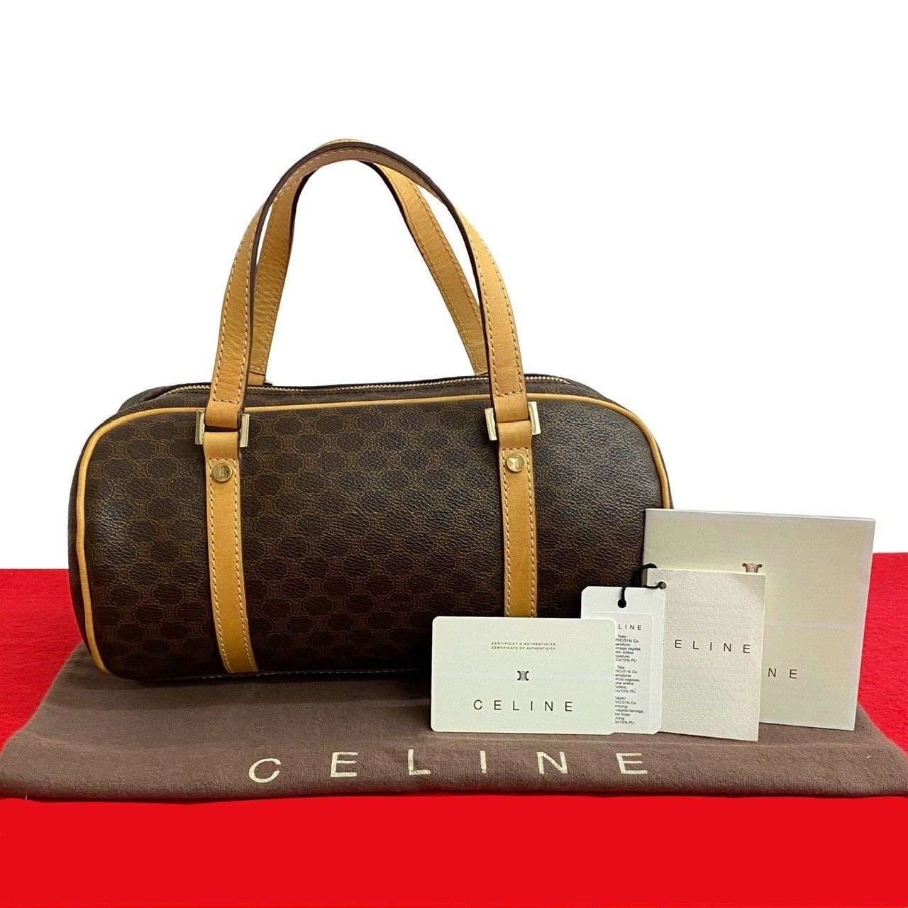 バーバリー ボストンバッグ オールレザー ノバチェック 黒 大容量