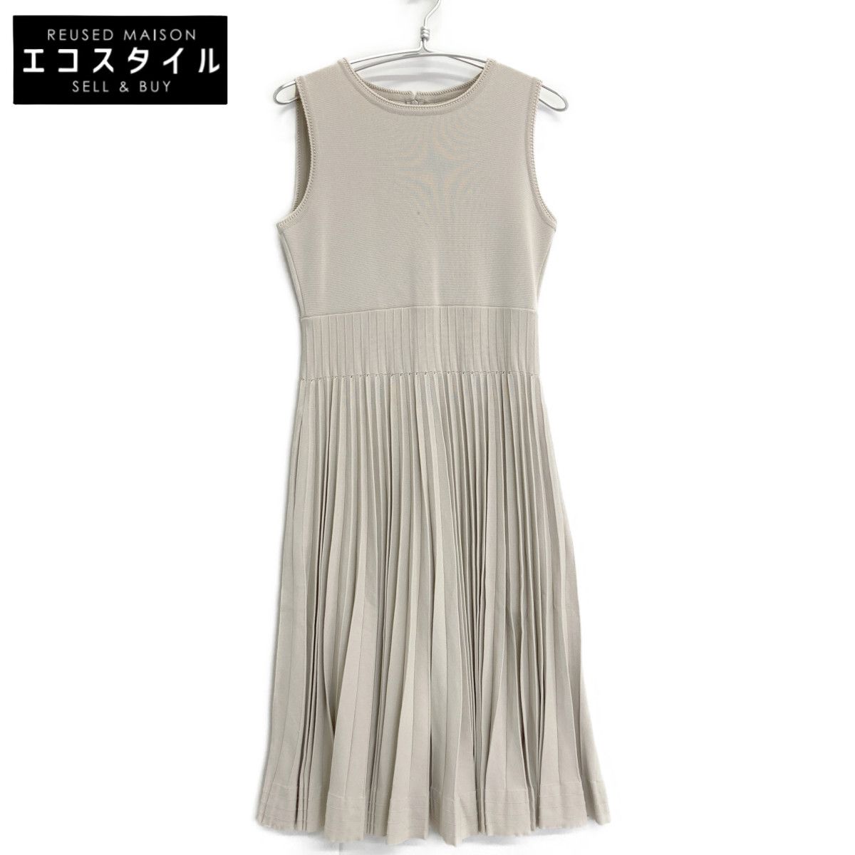 FOXEY フォクシー 40807 ﾍﾞｰｼﾞｭ Knit Dress Metronome 40