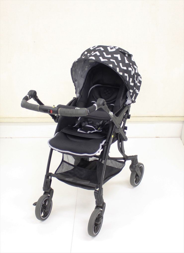 ランフィ リノン RB1LZ ブラック Runfee Lino’n 人気のシングルタイヤ リコール対応済 生後1ヵ月～ クリーニング済み C414502