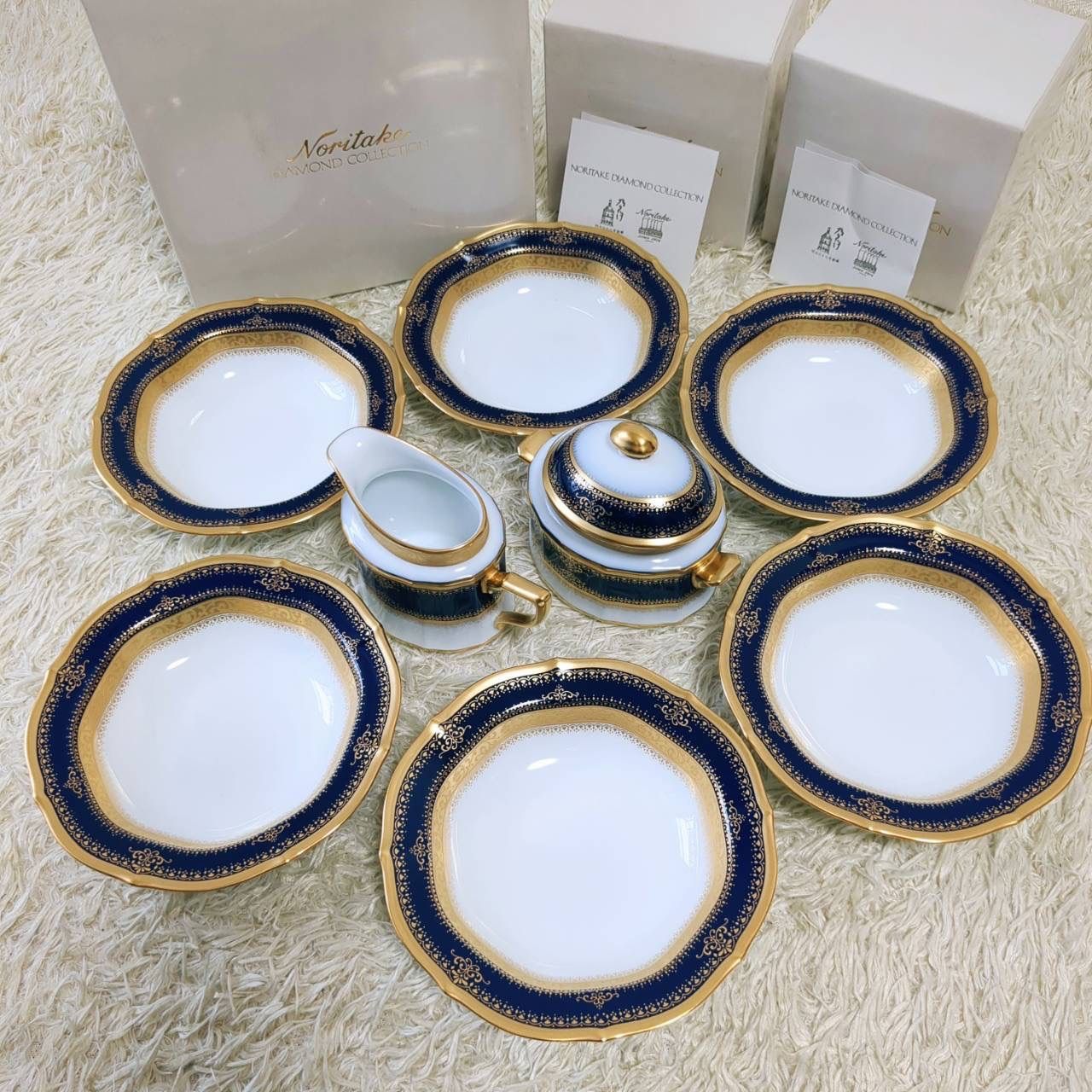 ノリタケ Noritake☆未使用☆希少☆ダイヤモンドコレクション☆イナ