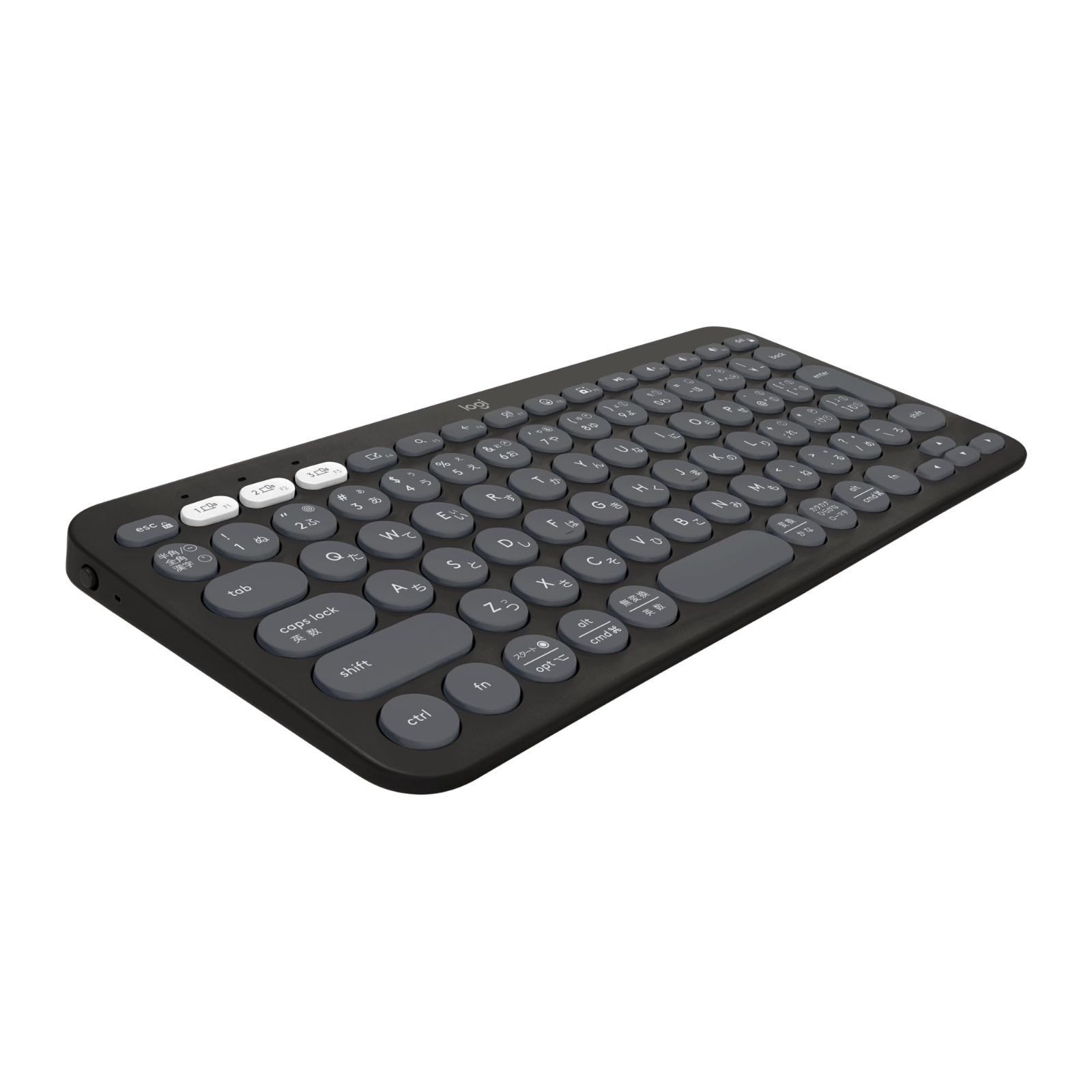 ロジクール ワイヤレスキーボード PEBBLE KEYS 2 K380sGR 薄型 軽量 415g 小型 Bluetooth Logi Bolt ワイヤレス 無線 キーボード Easy-Switch 日本語配列 電池寿命36ケ月 Windows Mac iPa