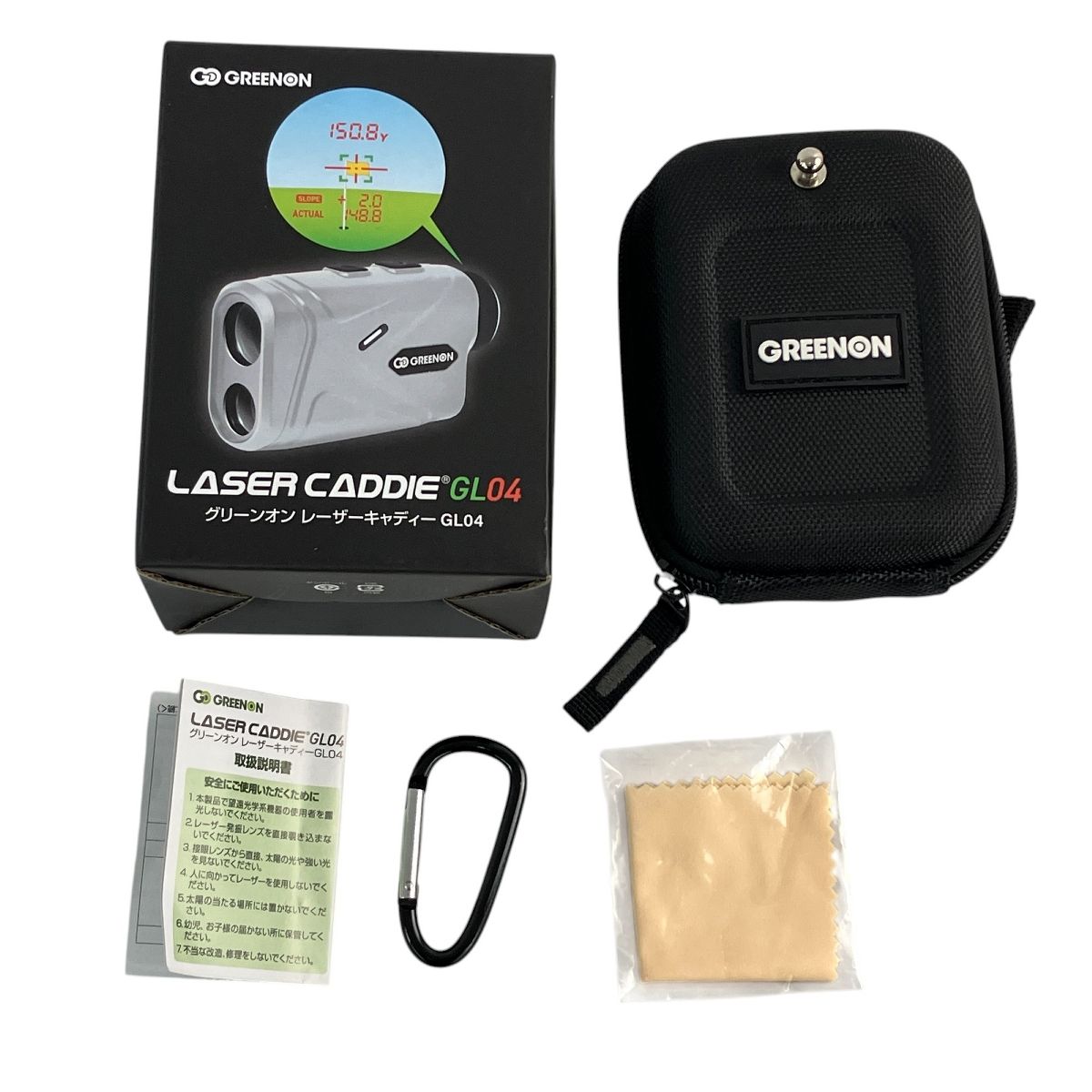 GREENON LASER CADDIE GL04 中古 グリーンキャディ レーザー距離計 赤緑2カラーOLED搭載 GreenOn LASER CADDIE GL04