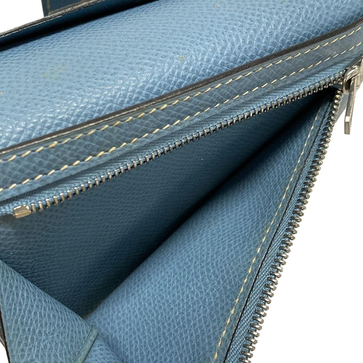 HERMES(エルメス) 2つ折り財布 ベアンコンパクト ブルージーン 新型  