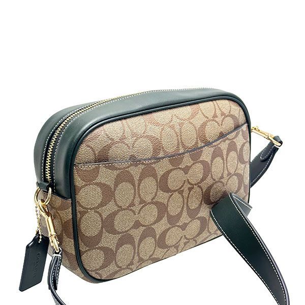 コーチ COACH バッグ ショルダーバッグ レディース アウトレット PVCコーティングキャンバス×レザー CE599 FCE599 IMRQE カーキ/グリーン WWW