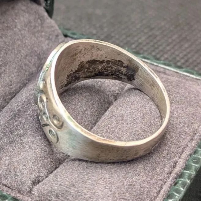 グアテマラ産 スターリングシルバー925 シグネットリング 24号 メンズ 男性 グアテマラ産 スターリングシルバー925 24号 シグネットリング