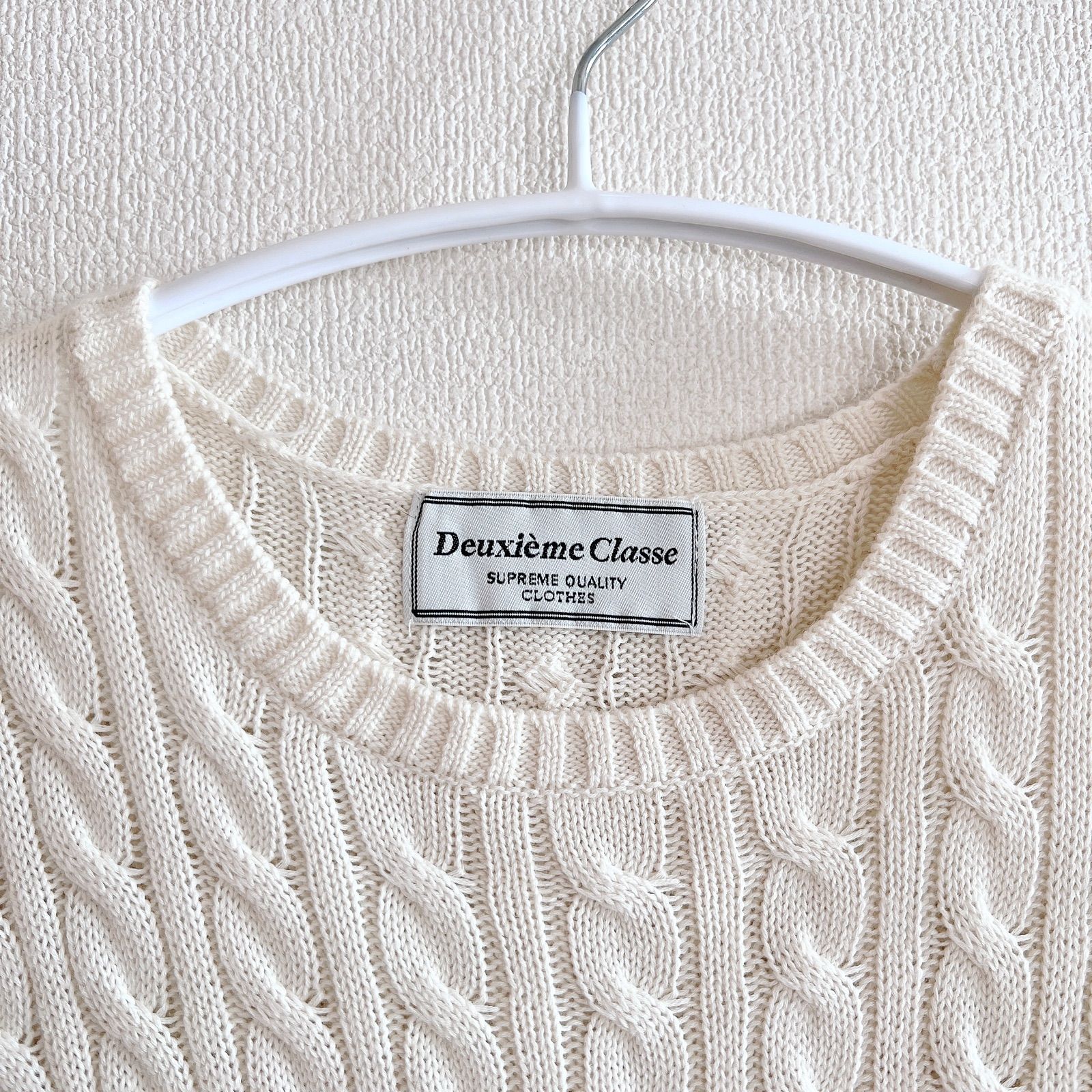 【美品✨】Deuxieme Classe コットンカシミヤケーブルニットPO Deuxieme Classe コットンカシミヤケーブルプルニット - メルカリ