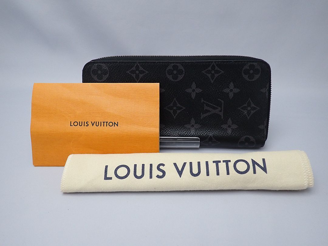 LOUIS VUITTON ルイ ヴィトン モノグラム エクリプス ジッピーウォレット ヴェルティカル ラウンドファスナー 長財布 M62295  イニシャル入り 限定スタンプ 中古B - メルカリ