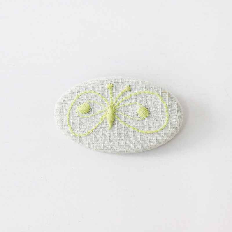 美品 ミナペルホネン mina perhonen thank you very badge