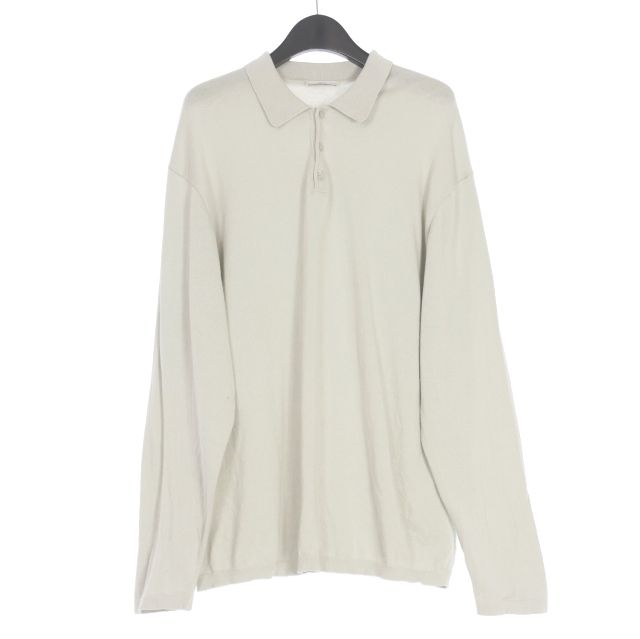 エイトン ATON Wool Polo Sweater ポロシャツ 長袖セーター 4 ベージュ