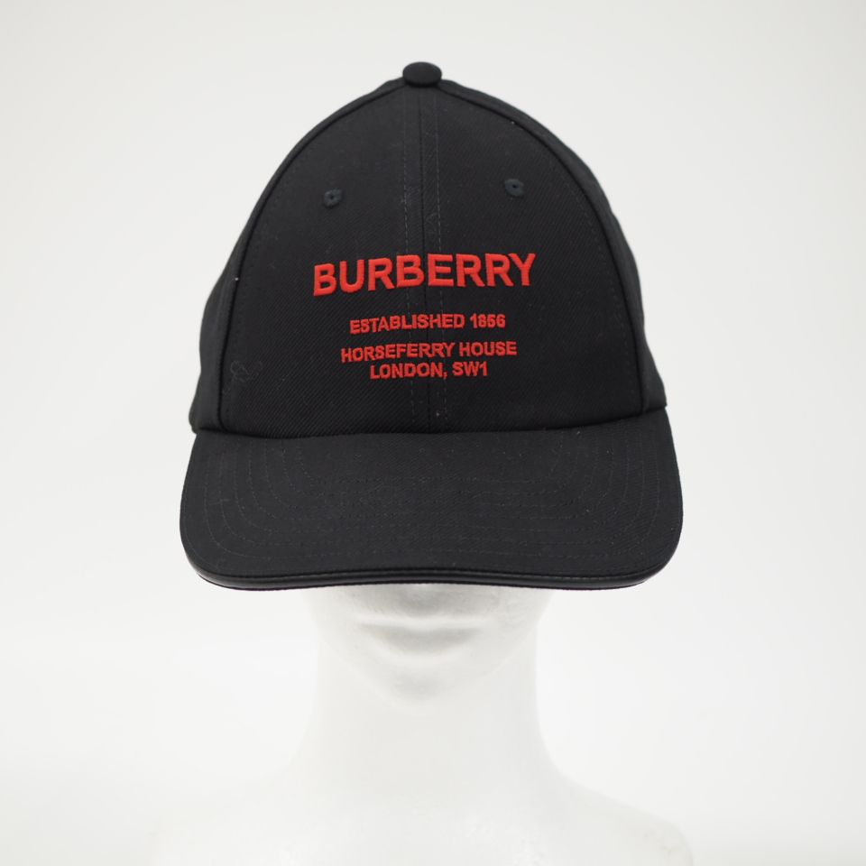 BURBERRY/バーバリー ロゴ キャップ ブラック ユニセックス - BRANJE