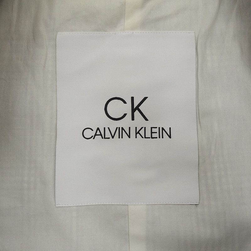 calvin klein ステンカラーコート 販売 チェック