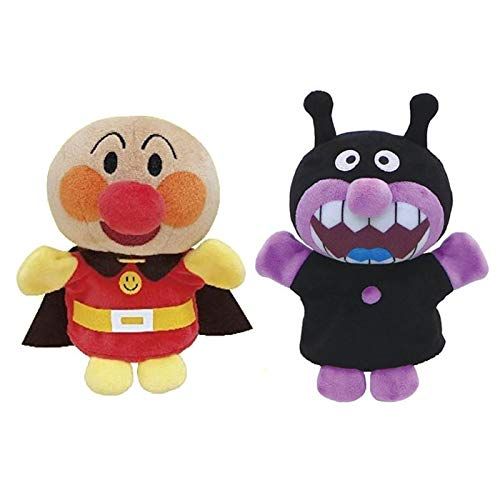 ハンドパペット Sシリーズ アンパンマン u0026 ばいきんまん ２種セット 