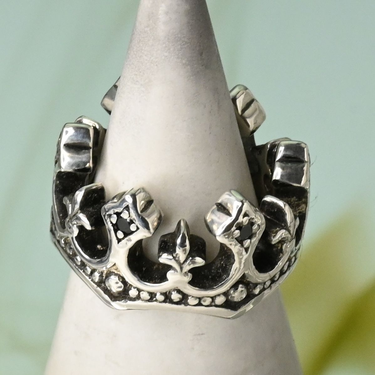 研磨済】 JUSTIN DAVIS PALACE CROWN リング 7号 SRJ125 ジャスティン