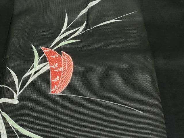 D373 夏着物　訪問着　蜻蛉　とんぼ　金銀彩　絽　正絹 D373 夏着物 訪問着 蜻蛉 とんぼ 金銀彩 絽 正絹 D373 夏着物