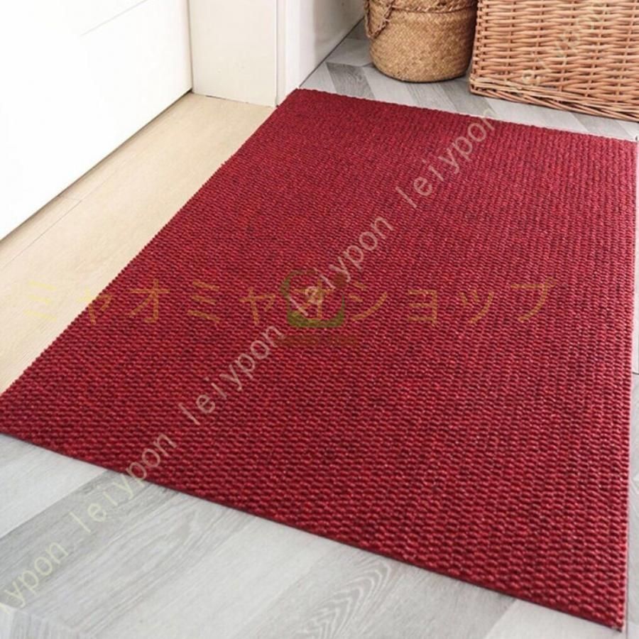 超薄型 ラグ 1mm 薄い 玄関マット 泥落としマット カーペット 滑り止め付きドアマット 黄色 耐磨耗性 業務用 家庭用 滑り止め付きWPおすすめ注目1011