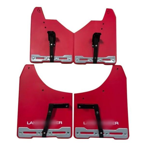 ランドクルーザー250系 24年 プラド対応 マッドガード 黒 赤