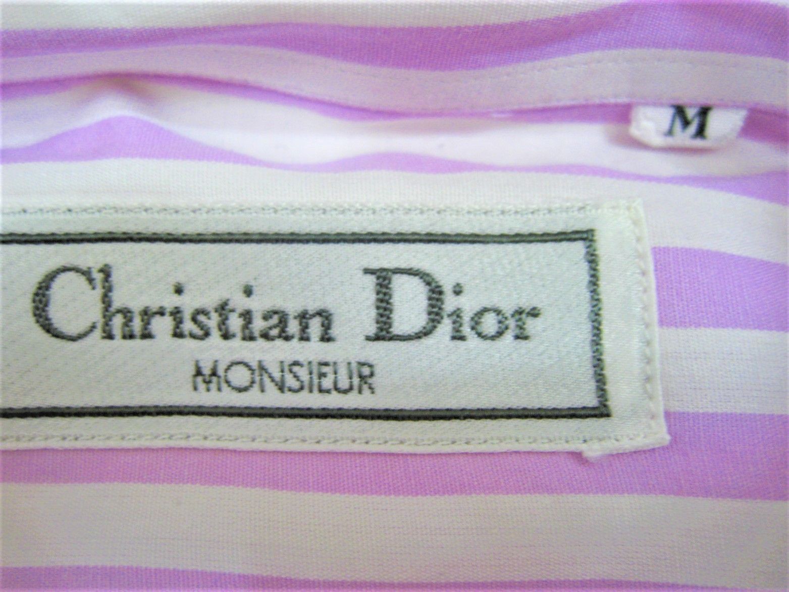 極美品 長袖シャツクリスチャンディオール Christian Dior サイズM