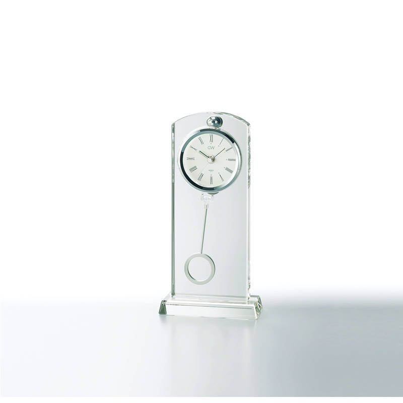 未使用！【NARUMI】 グラスワークス セレナペンドラムクロック 名入り GLASS WORKS NARUMIセレナ ペンドラムクロック