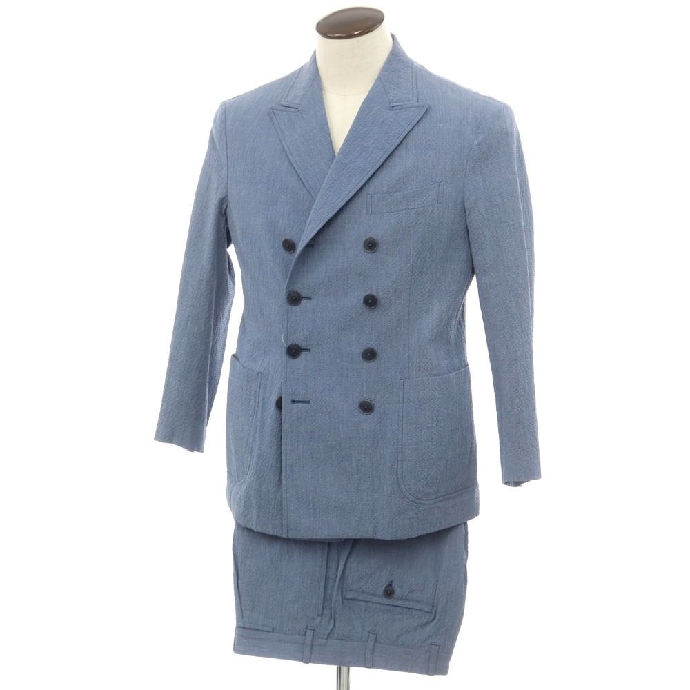 中古】ザ ジジ THE GIGI ZIGGY シアサッカーコットン ダブルスーツ