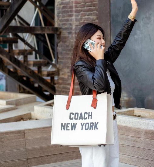 コーチ COACH バッグ CH765 リレー トートバッグ グラフィック ショルダーバッグ レディース 手提げバッグ 通勤 ホワイト アウトレット品  - メルカリ