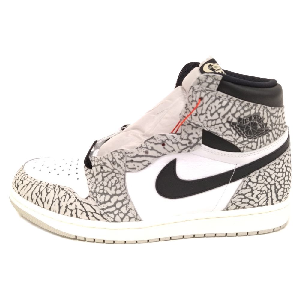 NIKE (ナイキ) AIR JORDAN 1 High OG White Cement エアジョーダン1 ハイ OG ホワイト セメント  ハイカットスニーカー グレー US10/28cm DZ5485-052 - メルカリ