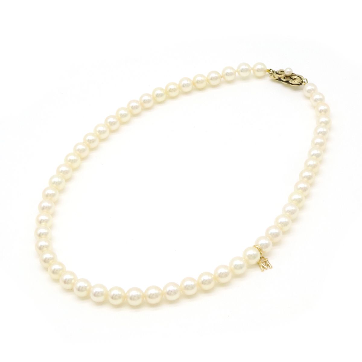 MIKIMOTO ミキモト パール ネックレス チョーカー 真珠 52玉 6.5m/m  