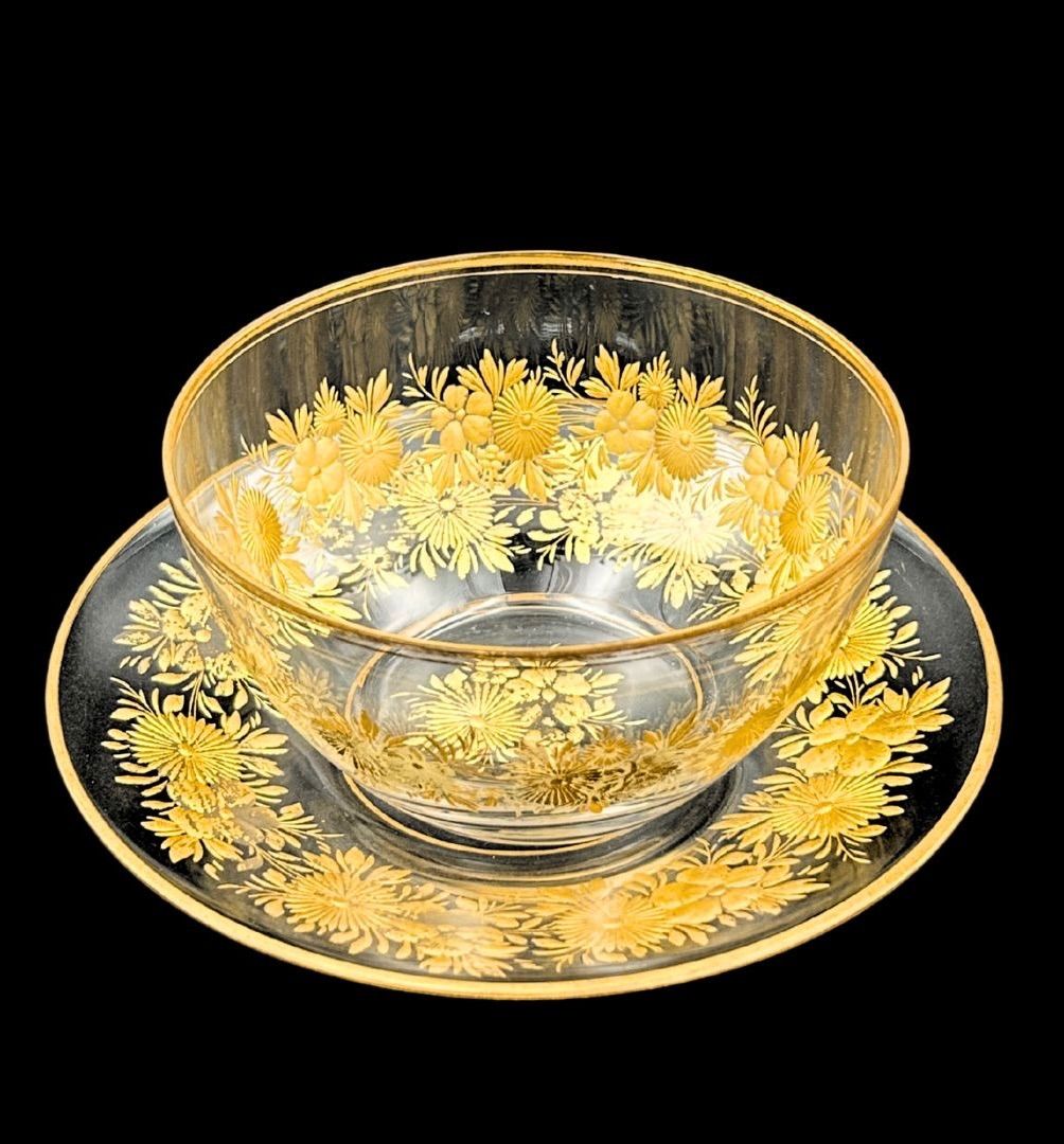 希少】Moser（モーゼル） ボヘミア アンティーク デザートボウル